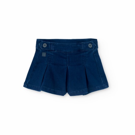 Falda short denim niña Boboli