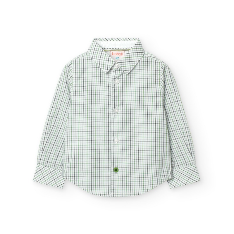 Camisa oxford de cuadros niño boboli