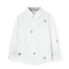 Camisa popelín estampado puzzle para niño Boboli