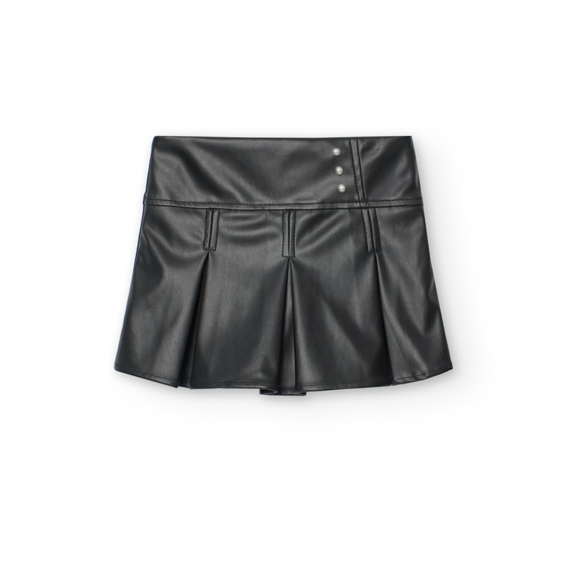 Falda-pantalón de polipiel niña boboli
