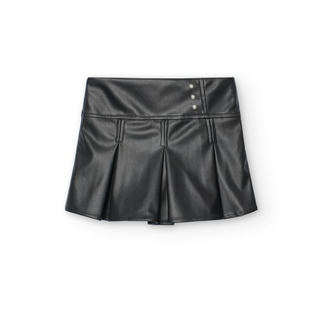 Falda-pantalón de polipiel niña boboli