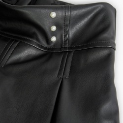Falda-pantalón de polipiel niña boboli