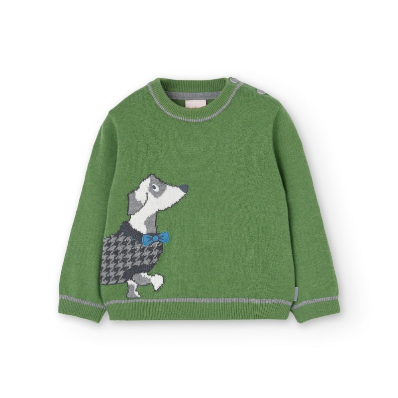 Jersey de tricotosa perrito niño Boboli
