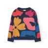 Jersey tricotosa estampado flores niña Boboli