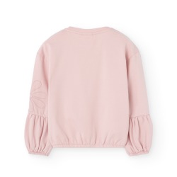 Sudadera de felpa con bordado niña Boboli