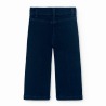 Pantalón denim bordado flores niña Boboli