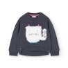 Sudadera felpa detalle gato niña boboli