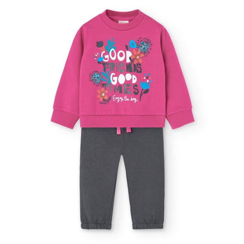 Chandal con sudadera niña Boboli