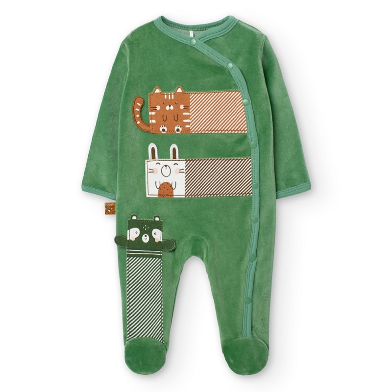 Pelele terciopelo bebe Boboli