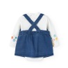 Pichi denim con body bebé niña Boboli