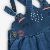 Pichi denim con body bebé niña Boboli
