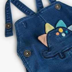 Peto denim con body bebé niño Boboli