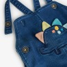 Peto denim con body bebé niño Boboli