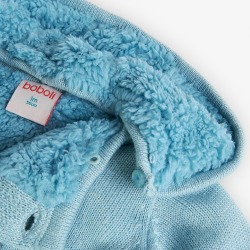 Chaqueta de tricotosa gatito bebé niño boboli
