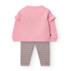 Conjunto sudadera y leggings bebé niña boboli