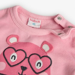 Conjunto sudadera y leggings bebé niña boboli
