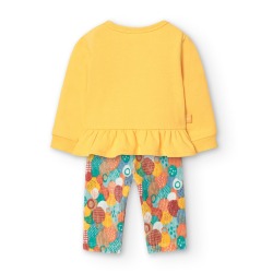 Conjunto sudadera y leggings topos bebé niña boboli