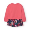 Vestido felpa estampado flores niña boboli