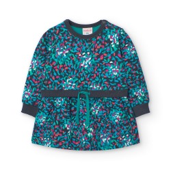 Vestido felpa estampado...