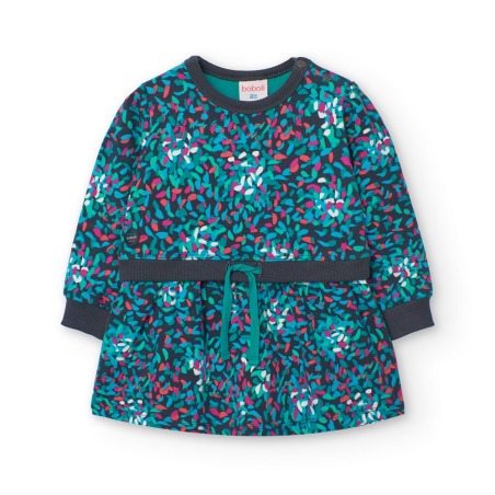 Vestido felpa estampado niña boboli