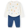 Conjunto jersey y denim bebe niña boboli
