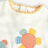 Vestido tricotosa flores bebé niña boboli