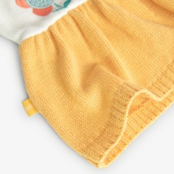 Vestido tricotosa flores bebé niña boboli
