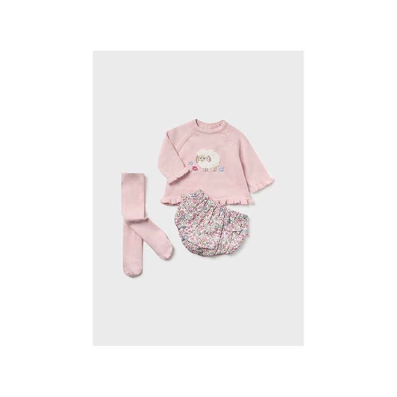 Conjunto ranita 3 piezas bebe niña mayoral