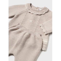 Conjunto polaina y jersey tricot bebe mayoral