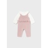 Conjunto peto tricot 3 piezas bebe niña mayoral