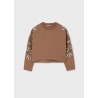 Sudadera detalle mangas chica mayoral