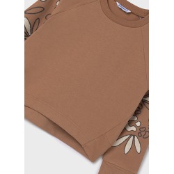 Sudadera detalle mangas chica mayoral
