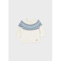 Jersey motivo jacquard bebe...