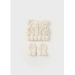 Set gorro y manoplas tricot...