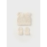 Set gorro y manoplas tricot bebe mayoral