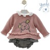 Conjunto bebe niña 3 piezas "Perrito" Yoedu