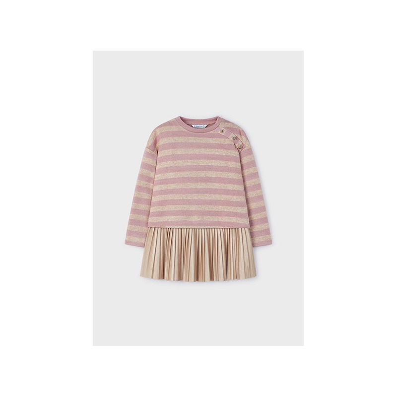 Vestido con sudadera rayas niña mayoral