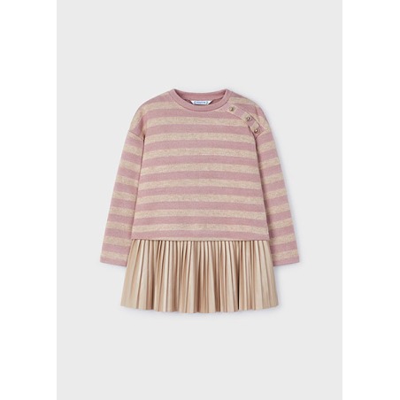 Vestido con sudadera rayas niña mayoral