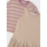 Vestido con sudadera rayas niña mayoral