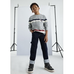 Pantalón vaquero pespuntes recto chico mayoral