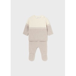 Conjunto polaina y jersey bicolor bebe mayoral