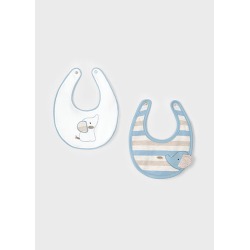 Set 2 baberos elefantes bebe mayoral