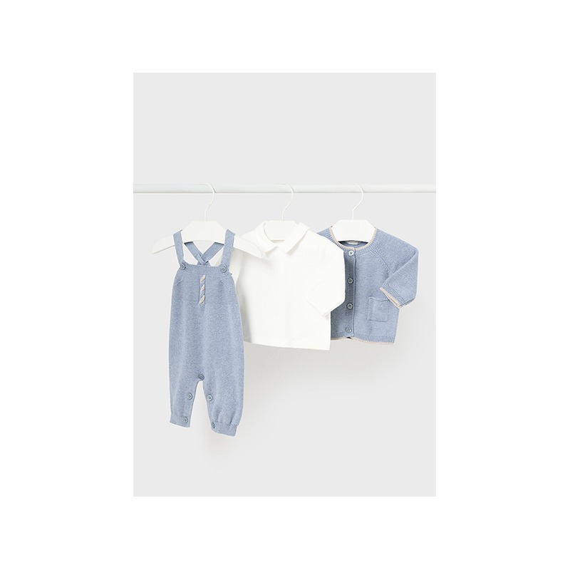 Conjunto peto 3 piezas tricot bebe niño mayoral