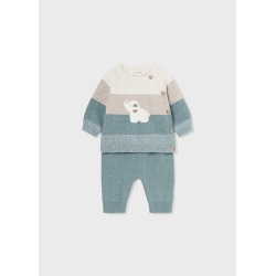 Conjunto pantalón y jersey rayas bebe mayoral