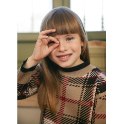 Conjunto tricot cuadros niña Abel&Lula