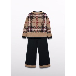 Conjunto tricot cuadros niña Abel&Lula