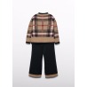 Conjunto tricot cuadros niña Abel&Lula