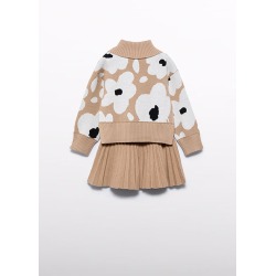 Conjunto tricot falda...