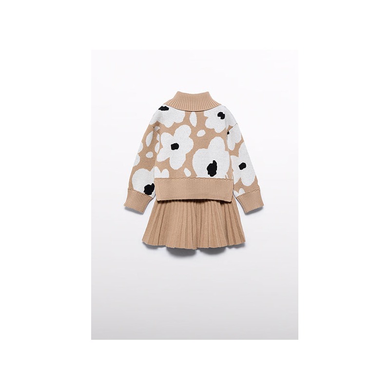 Conjunto tricot falda plisada niña Abel&Lula