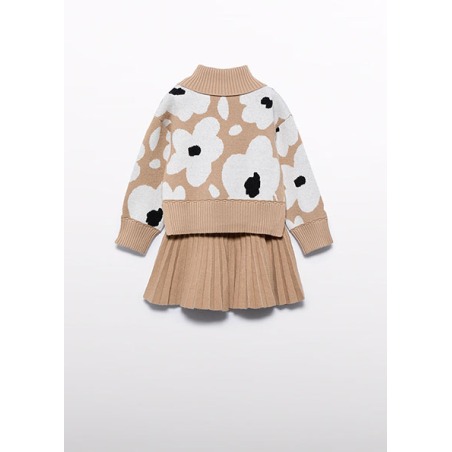 Conjunto tricot falda plisada niña Abel&Lula